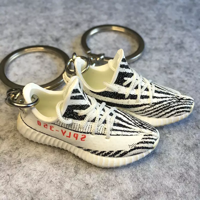 3d yzy frozen yellow sneaker kanye west shoe keychain for yzy 350 v2