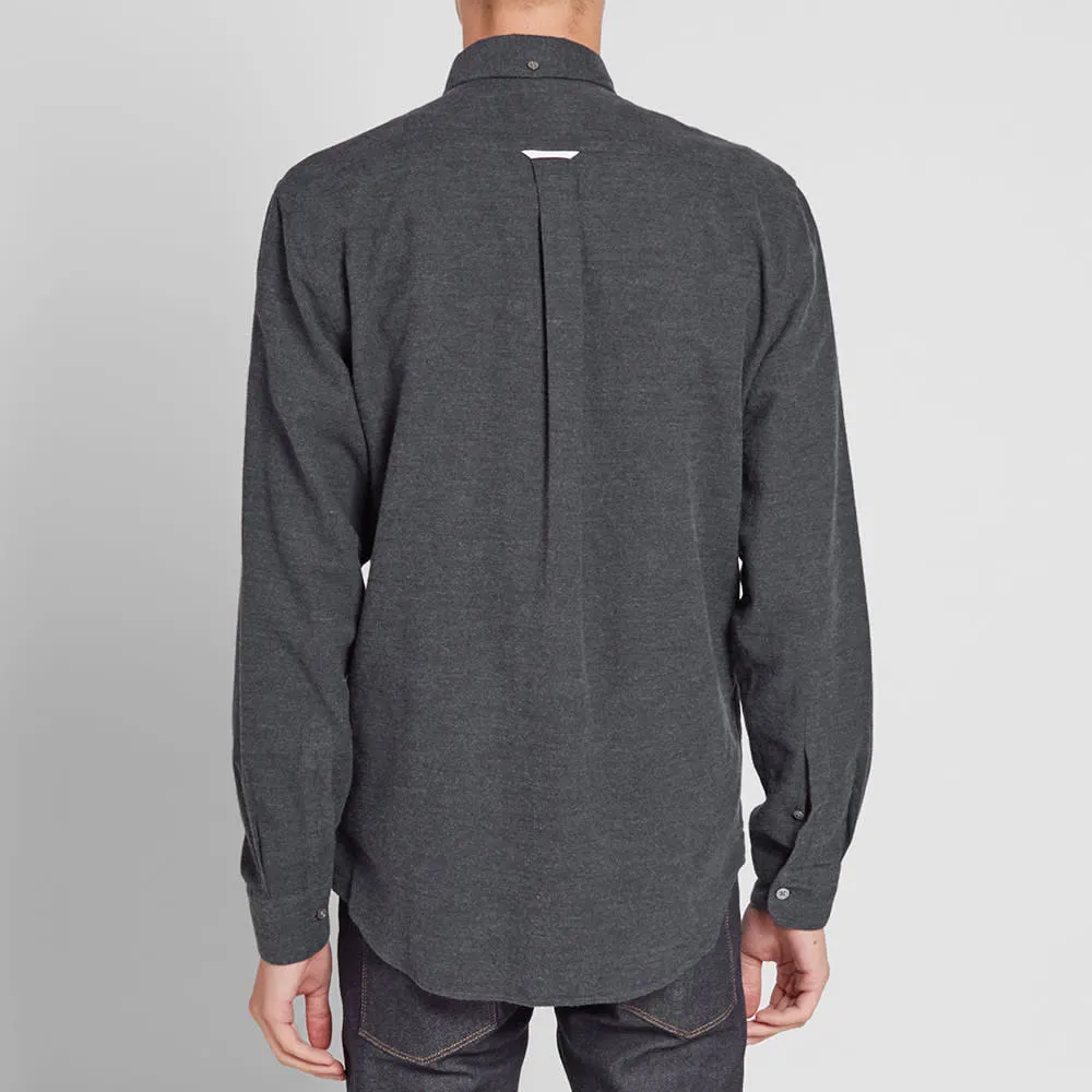 Acne Studios Isherwood Brushed Flannel ShirtDark Grey