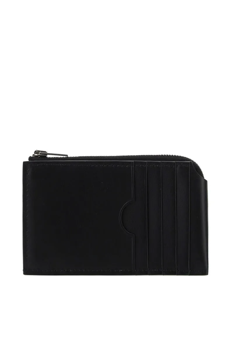 Acne Studios Logo Print Zip-Up Cardholder