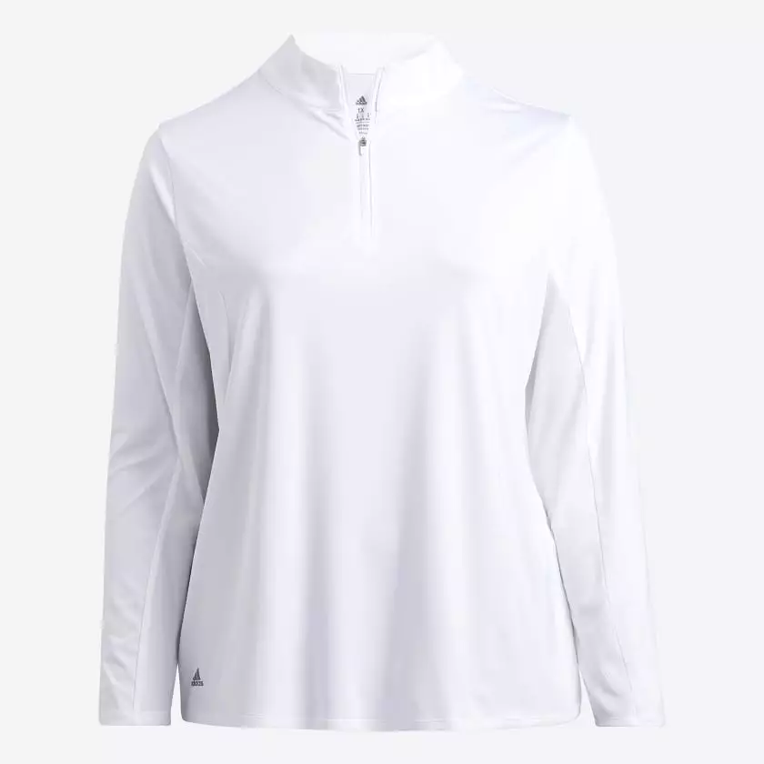 Adidas Ultimate365 Women's White Golf Shirt (Plus Size) HA3396