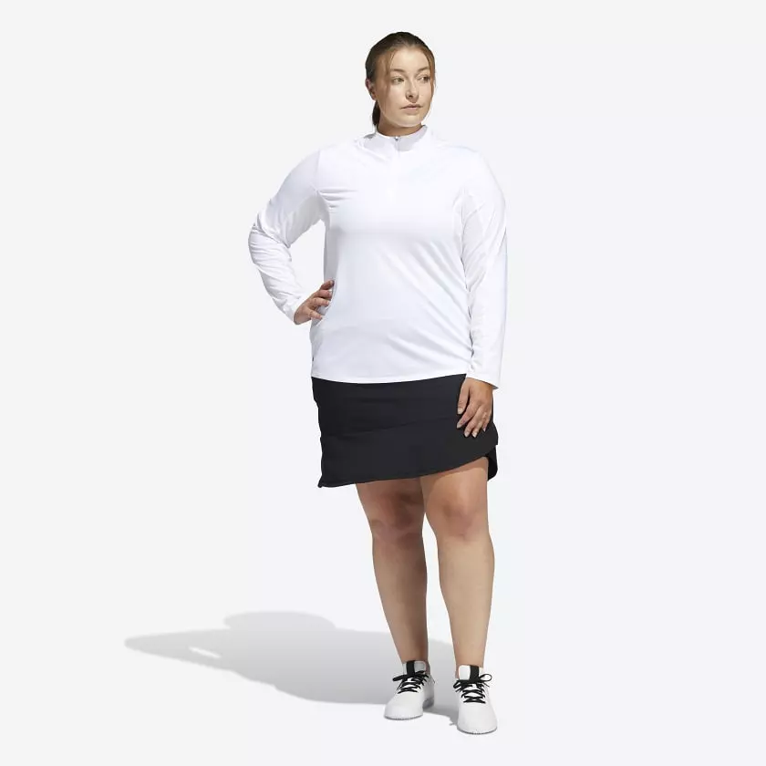 Adidas Ultimate365 Women's White Golf Shirt (Plus Size) HA3396