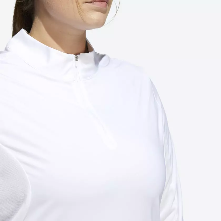 Adidas Ultimate365 Women's White Golf Shirt (Plus Size) HA3396