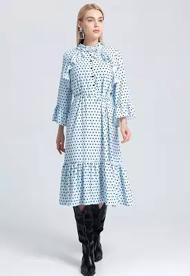 Allover Polka Dots Dress