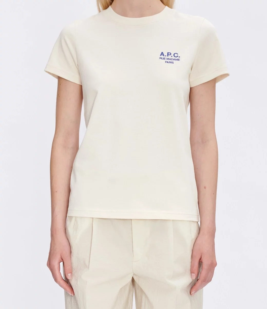 APC t-shirt denise BLANC CASSE/BLEU