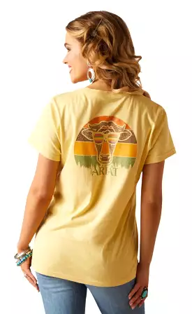 Ariat Cow Sunset Short-Sleeve T-Shirt for Ladies