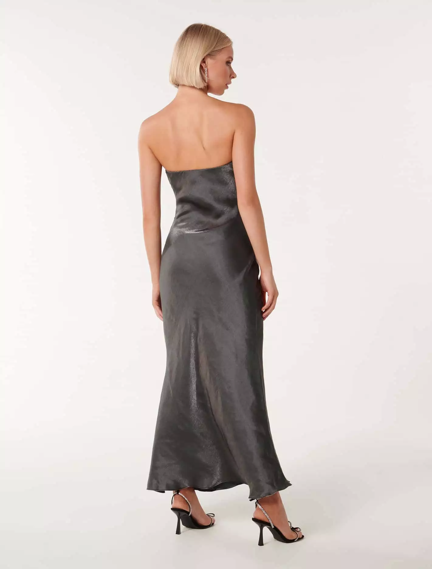 Ashton Metallic Strapless Dress