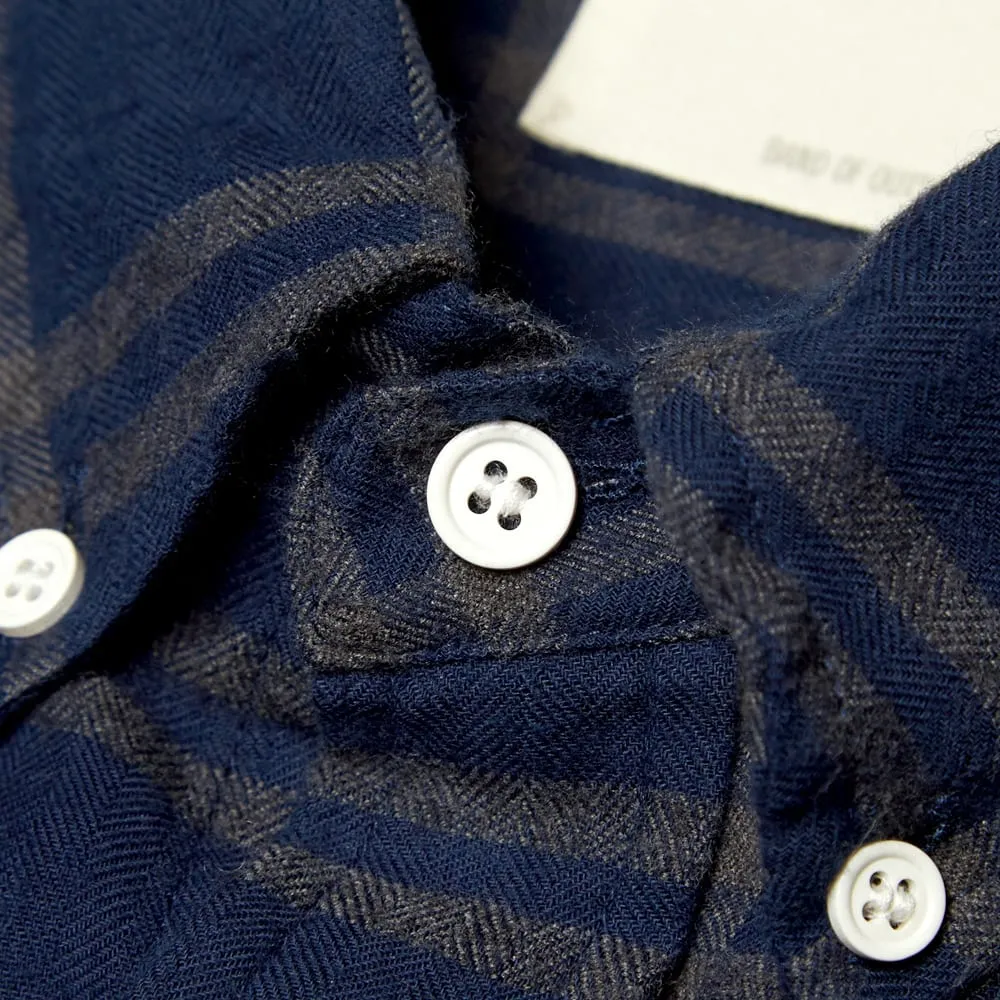 Band of Outsiders Check Flannel ShirtNavy