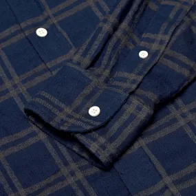 Band of Outsiders Check Flannel ShirtNavy