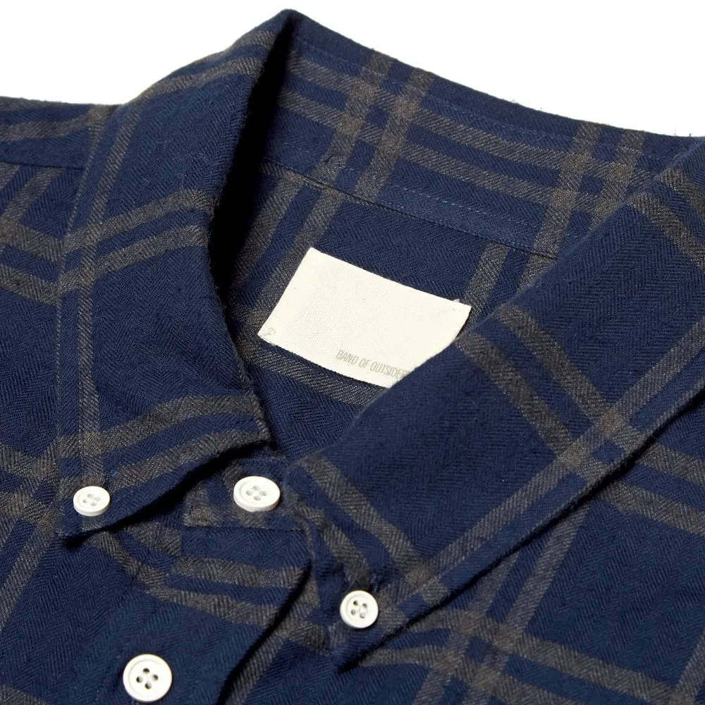 Band of Outsiders Check Flannel ShirtNavy