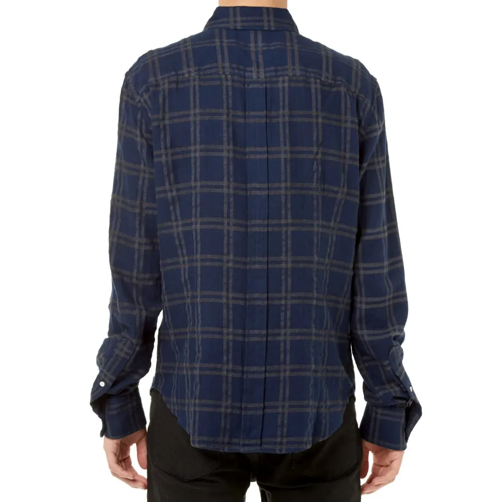 Band of Outsiders Check Flannel ShirtNavy