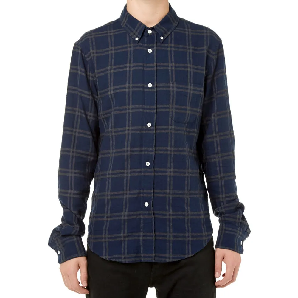 Band of Outsiders Check Flannel ShirtNavy