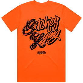 BBL : Blood Orange Sneaker Tees Shirt (black ink)