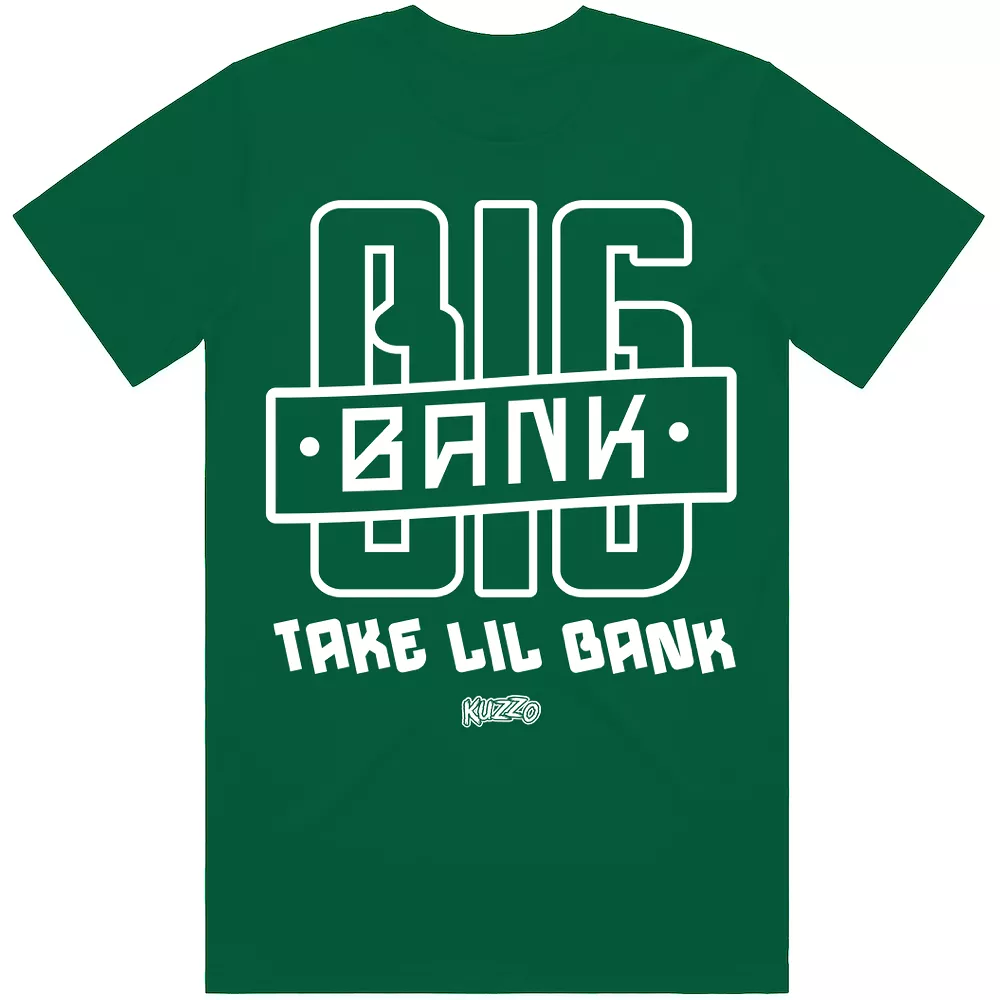 BIG BANK : Sneaker Shirt to Match : Jordan SB 4 Pine Green 4s x Jarrito Dunks