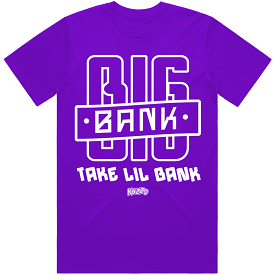 BIG BANK : Sneaker Shirt to Match : Purple