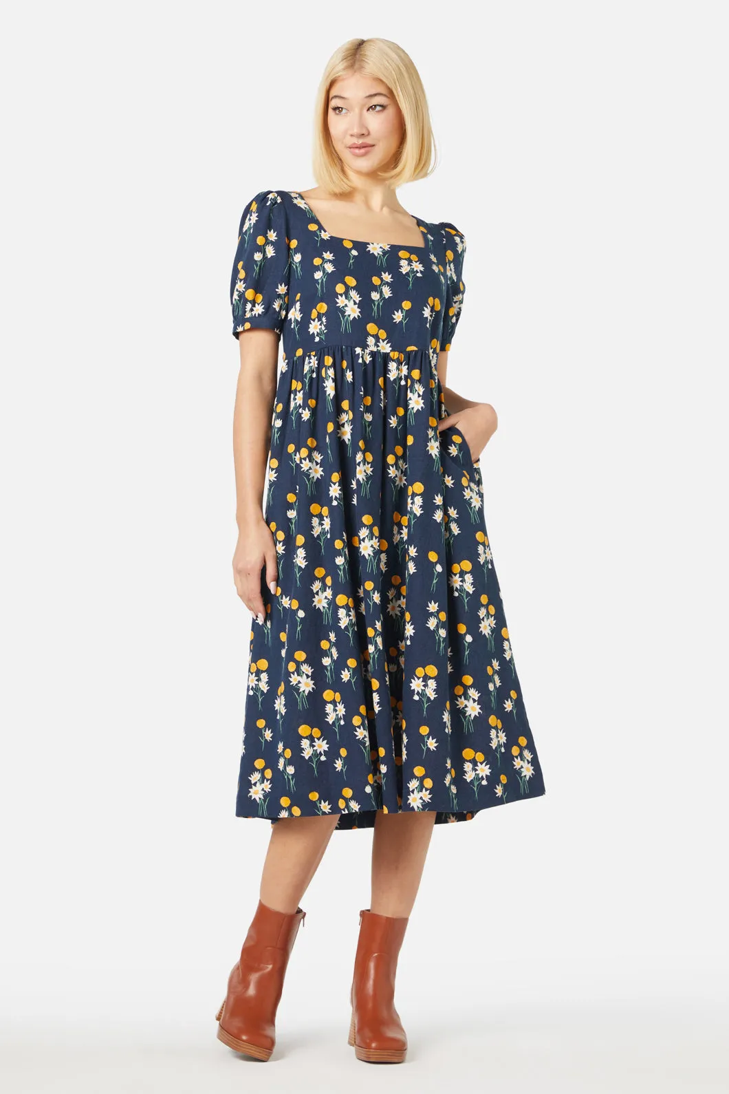 Billy Button Midi Dress