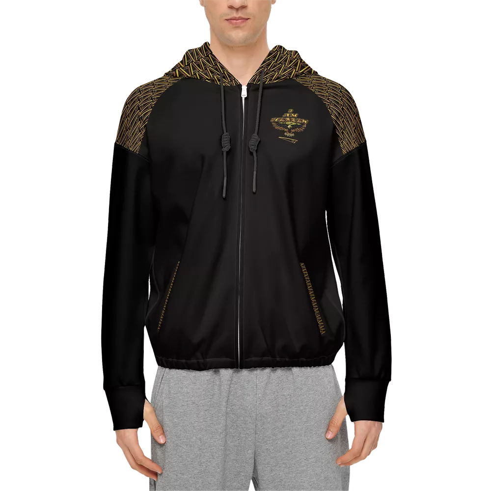 BREWZ Elected Men’s Designer Relaxed Fit Drop Shoulder Full Zip Hoodie