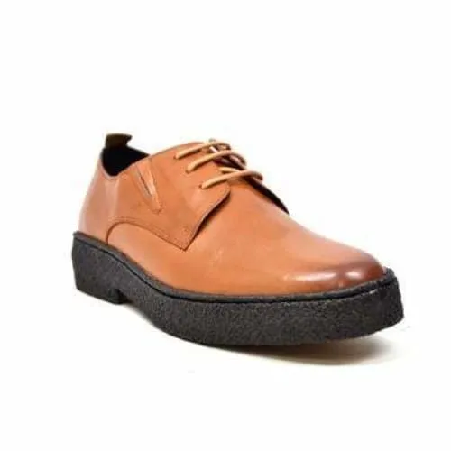 British Walkers Playboy Original Men's Cognac Tan Leather Low Top Oxfords