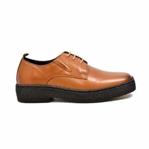 British Walkers Playboy Original Men's Cognac Tan Leather Low Top Oxfords