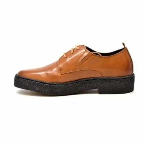 British Walkers Playboy Original Men's Cognac Tan Leather Low Top Oxfords