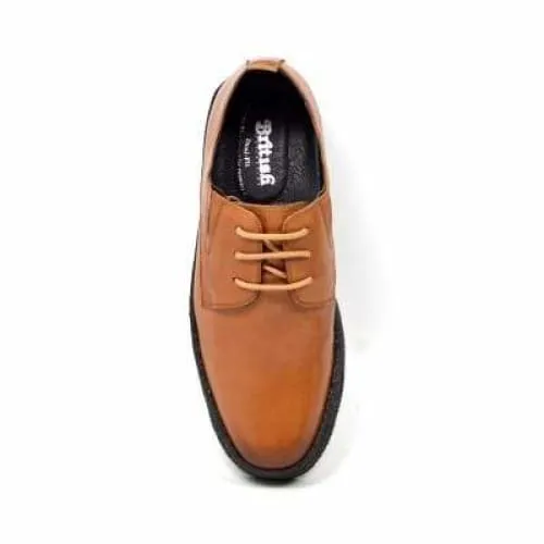 British Walkers Playboy Original Men's Cognac Tan Leather Low Top Oxfords