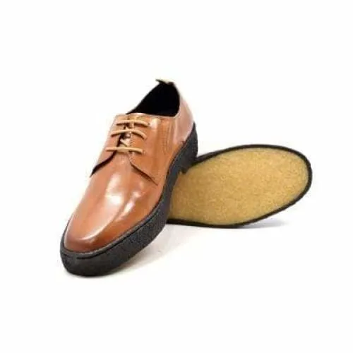 British Walkers Playboy Original Men's Cognac Tan Leather Low Top Oxfords