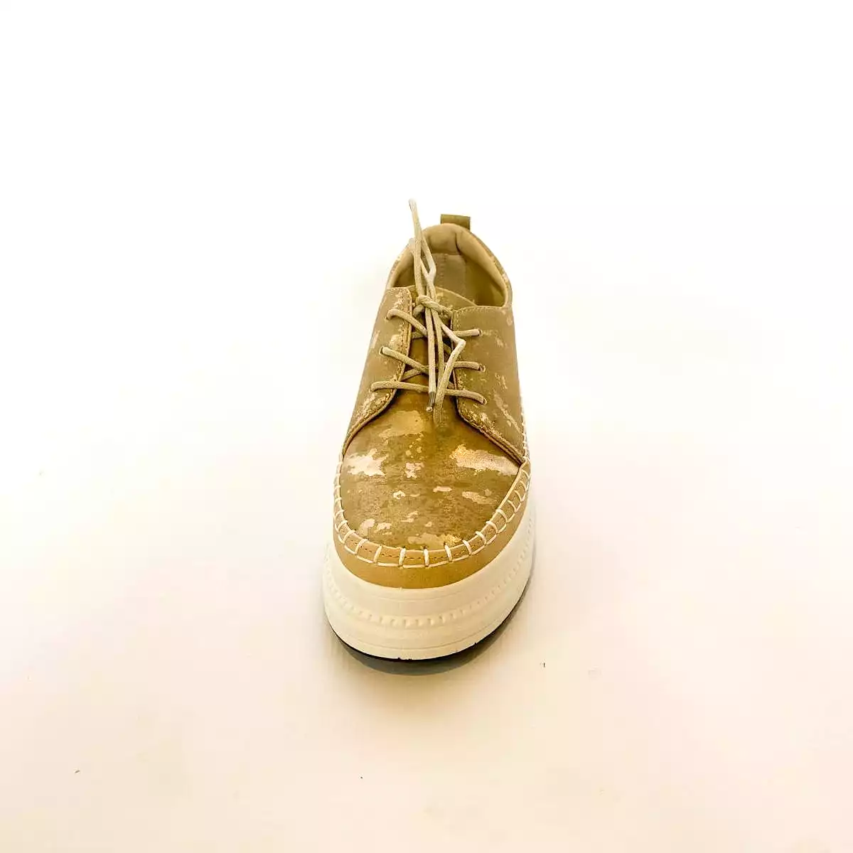 Butterfly Senhora 14 gold laceup sneaker