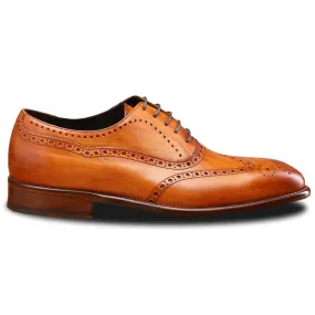 Calzoleria Toscana H742 Wingtip Oxfords Dark Caramel