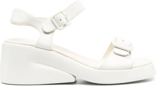 Camper Kaah buckled wedges White