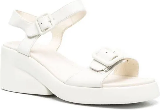 Camper Kaah buckled wedges White