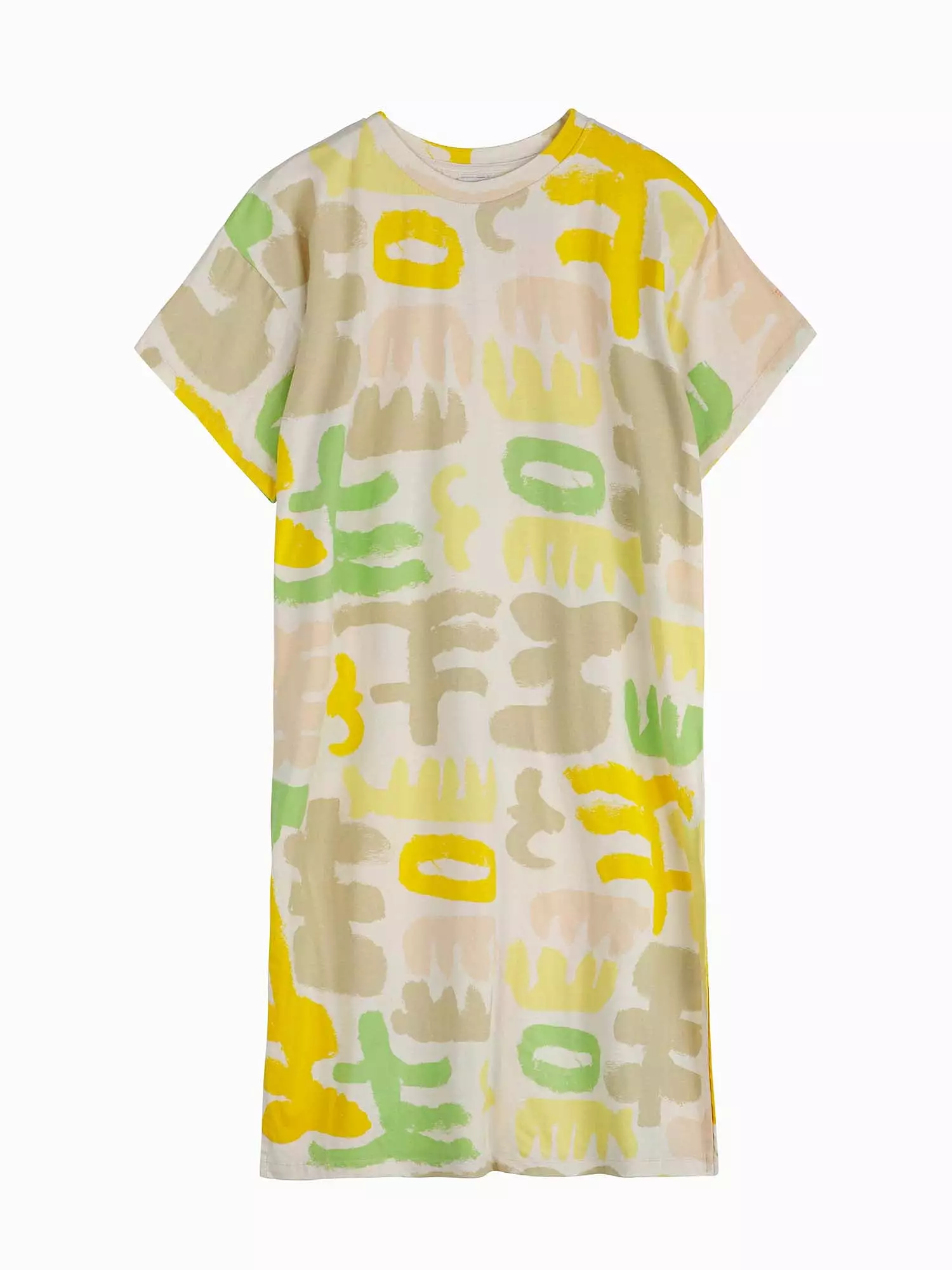 Carnival Print Long T-shirt Dress