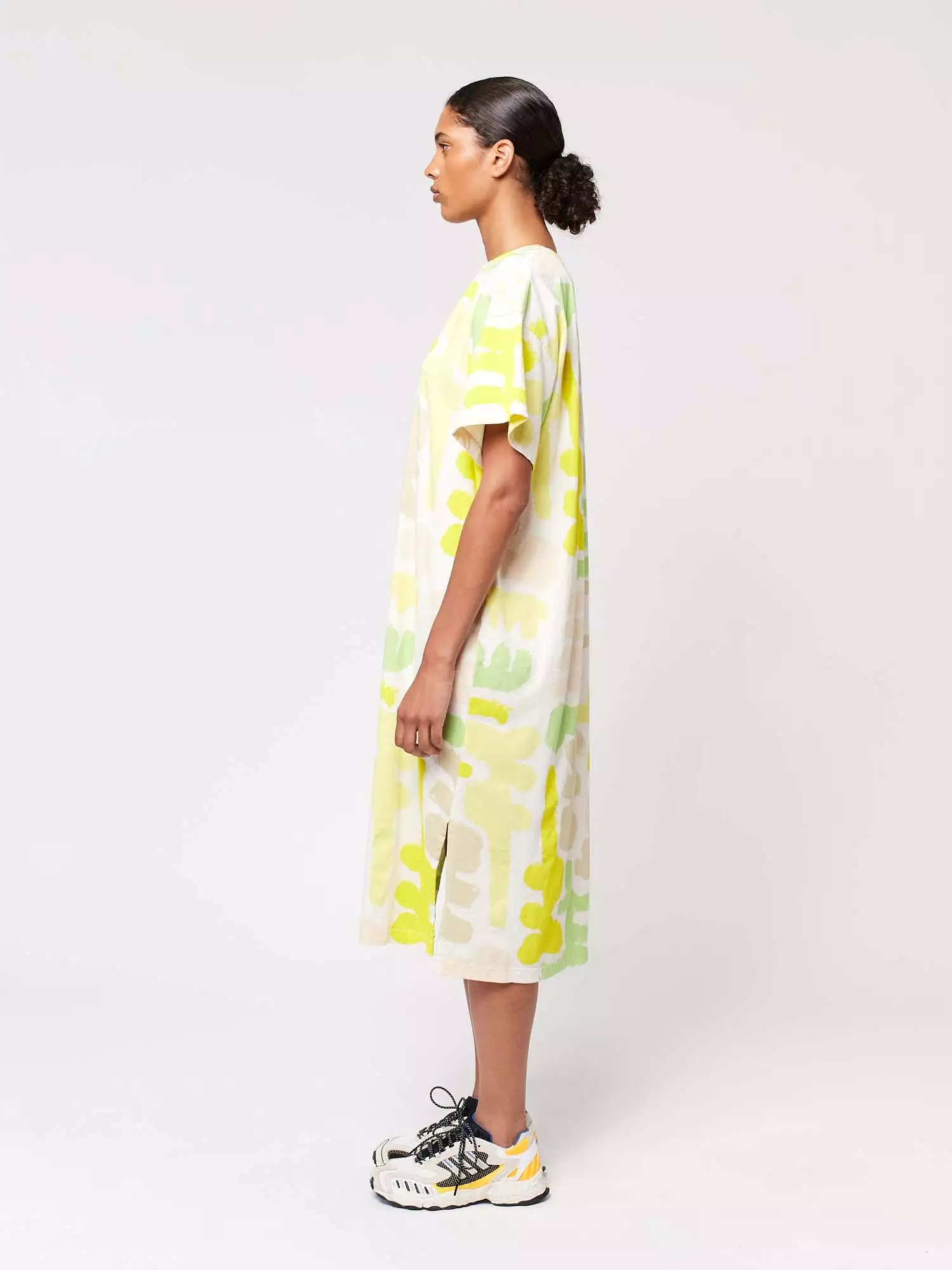 Carnival Print Long T-shirt Dress