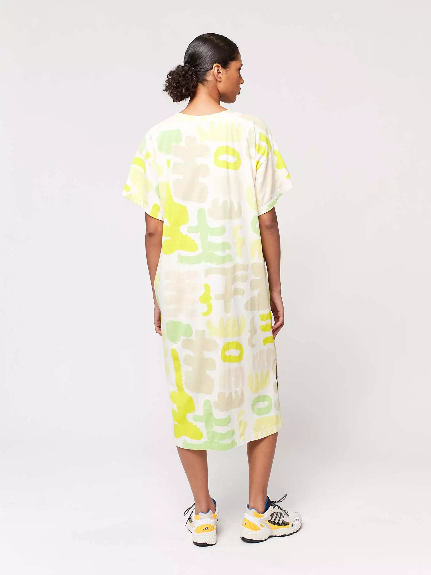 Carnival Print Long T-shirt Dress