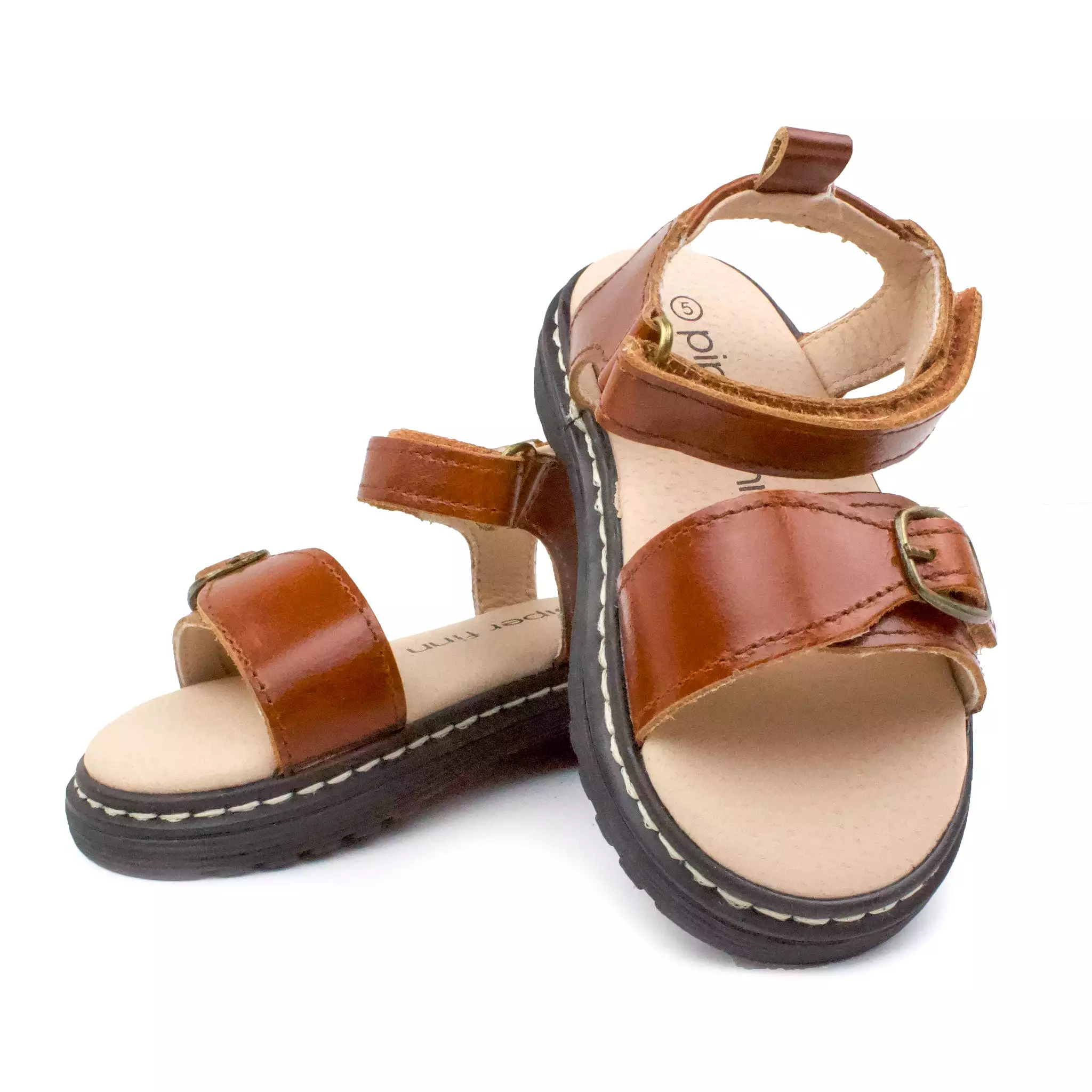 Cognac - Lug Sole Sandal