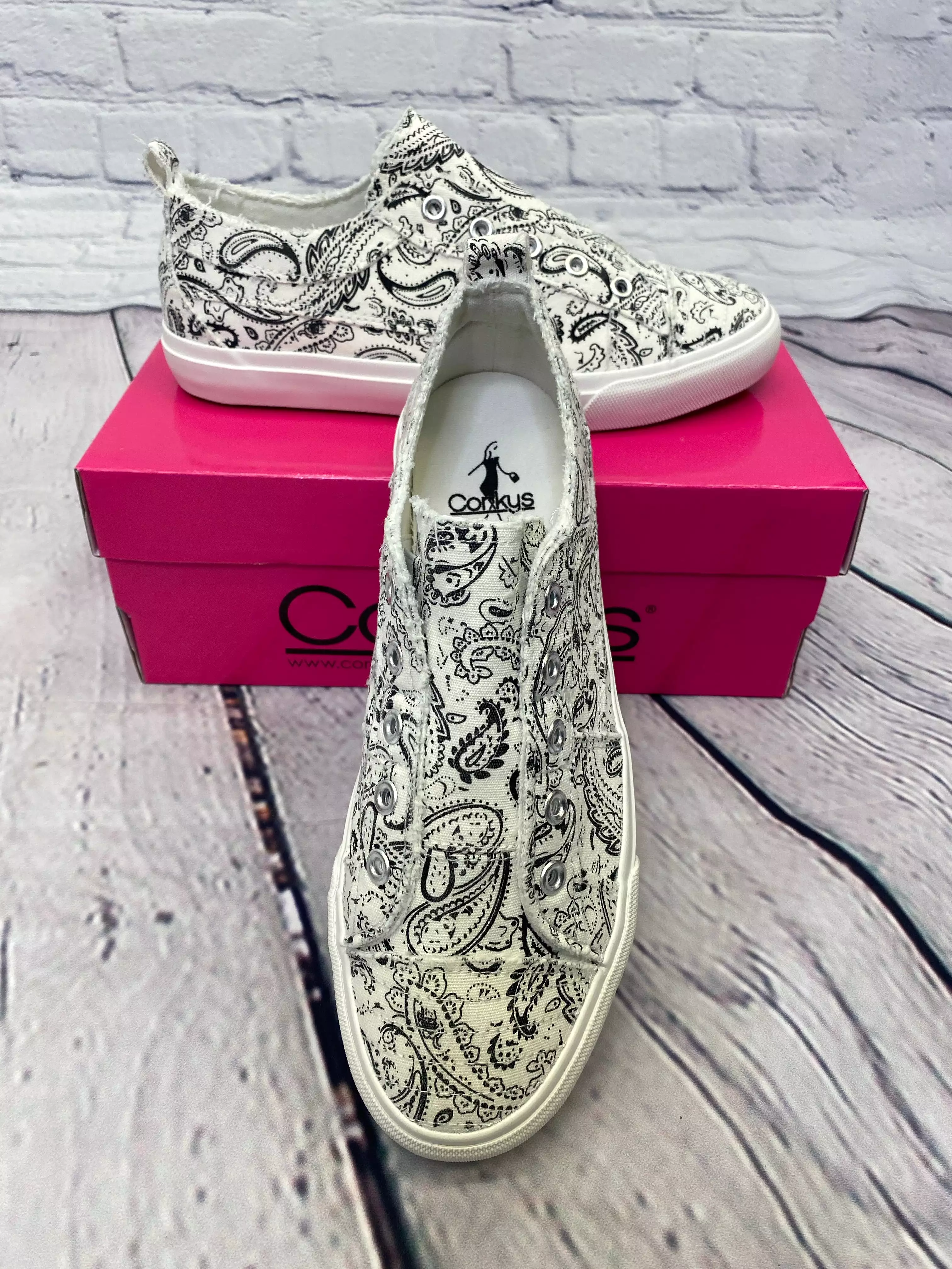 Corkys Babalu White Bandana Sneaker