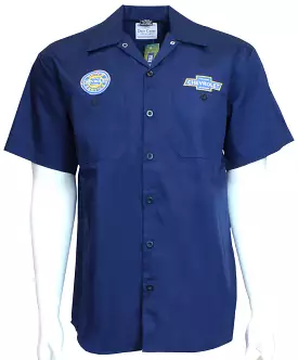 'David Carey' Men's Chevrolet Work Shirt - Blue