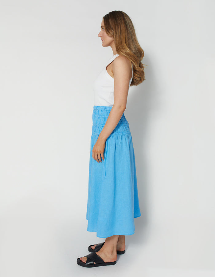 Dear Sutton Amaro Skirt - Azure