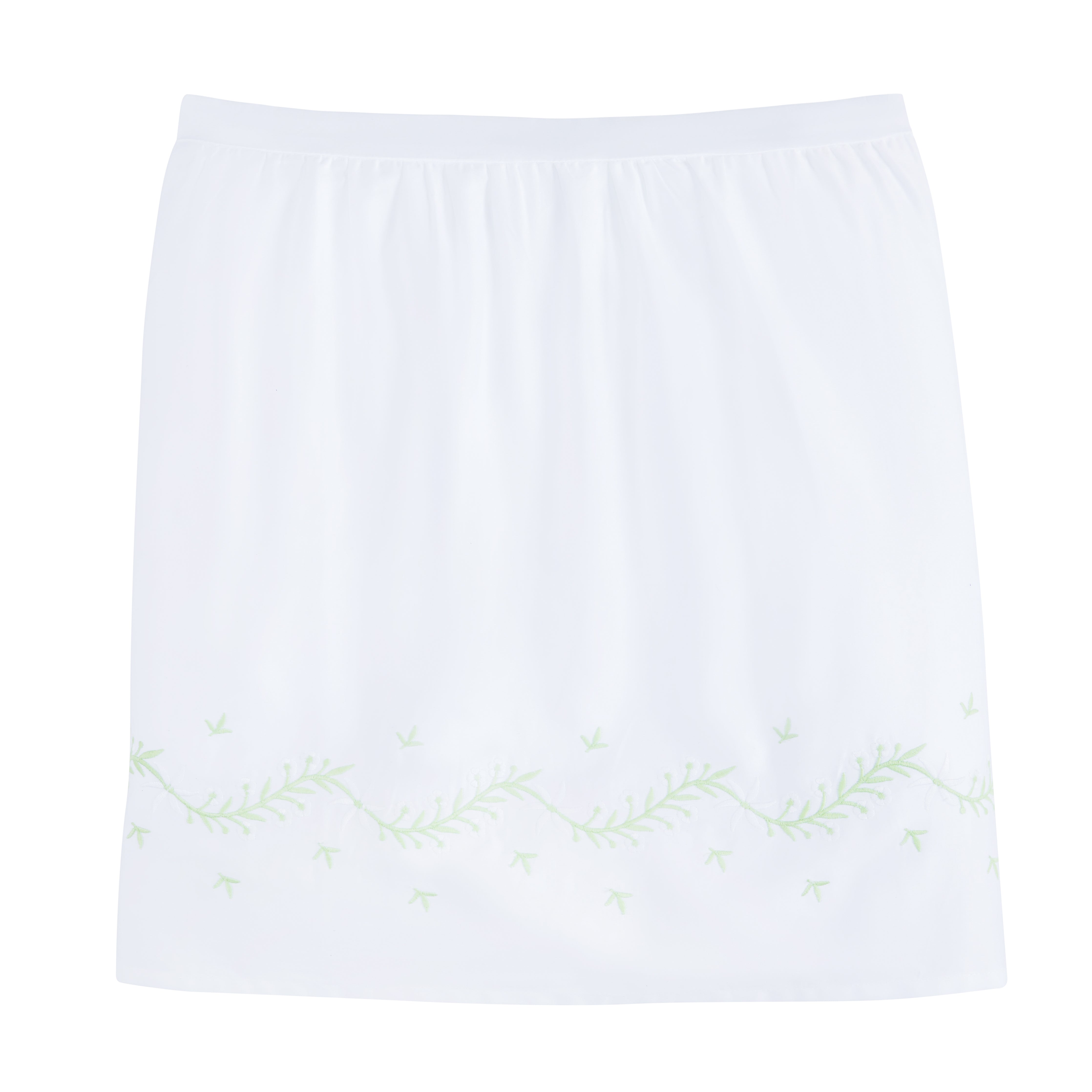 Embroidered Crib Skirt - Meadow