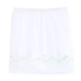 Embroidered Crib Skirt - Meadow