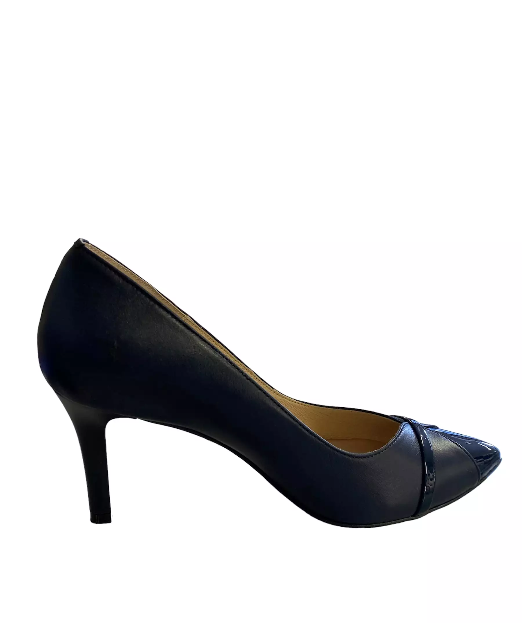 Emis Court Shoe in Navy