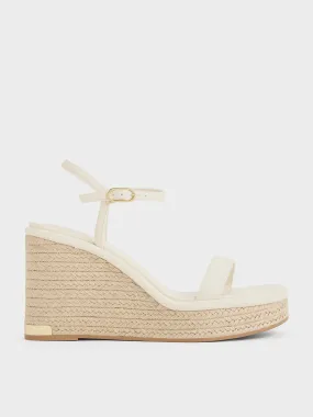 Espadrille Wedges - Cream