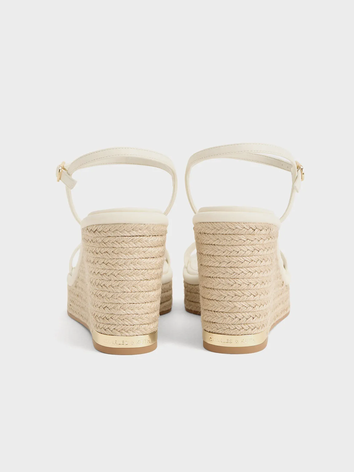 Espadrille Wedges - Cream