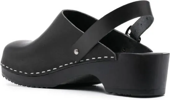 Filippa K x Swedish Hasbeens 48mm leather mules Black