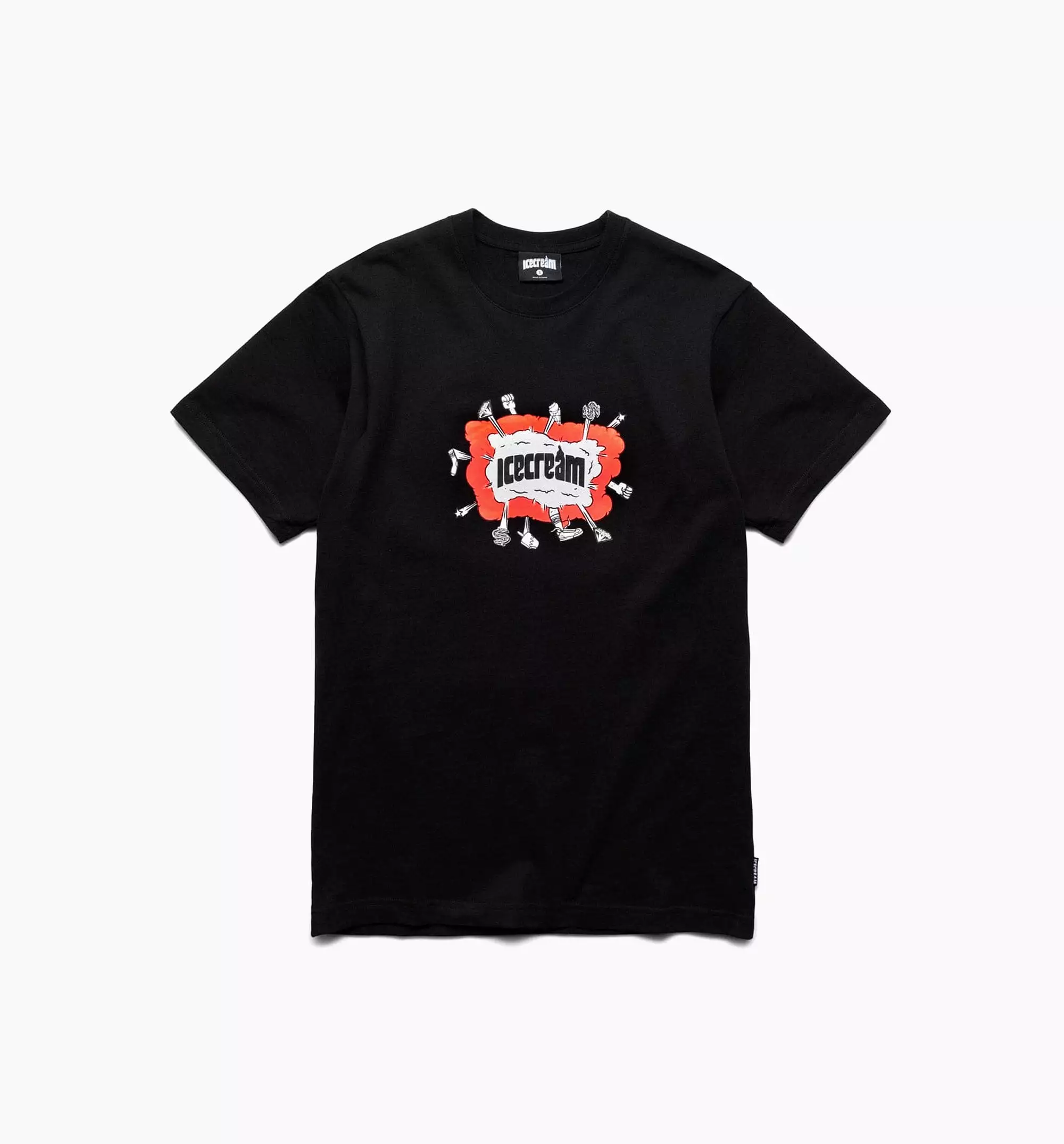 Flight Short Sleeve Tee Mens T-Shirt - Black/Red