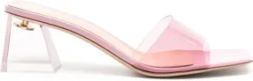 Gianvito Rossi Cosmic 55mm translucent mules Pink