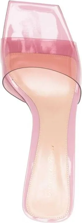 Gianvito Rossi Cosmic 55mm translucent mules Pink