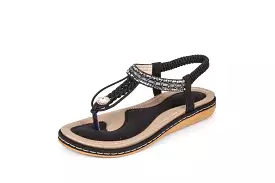 Haute edition Summer Bohemian Beaded Comfort Sandals