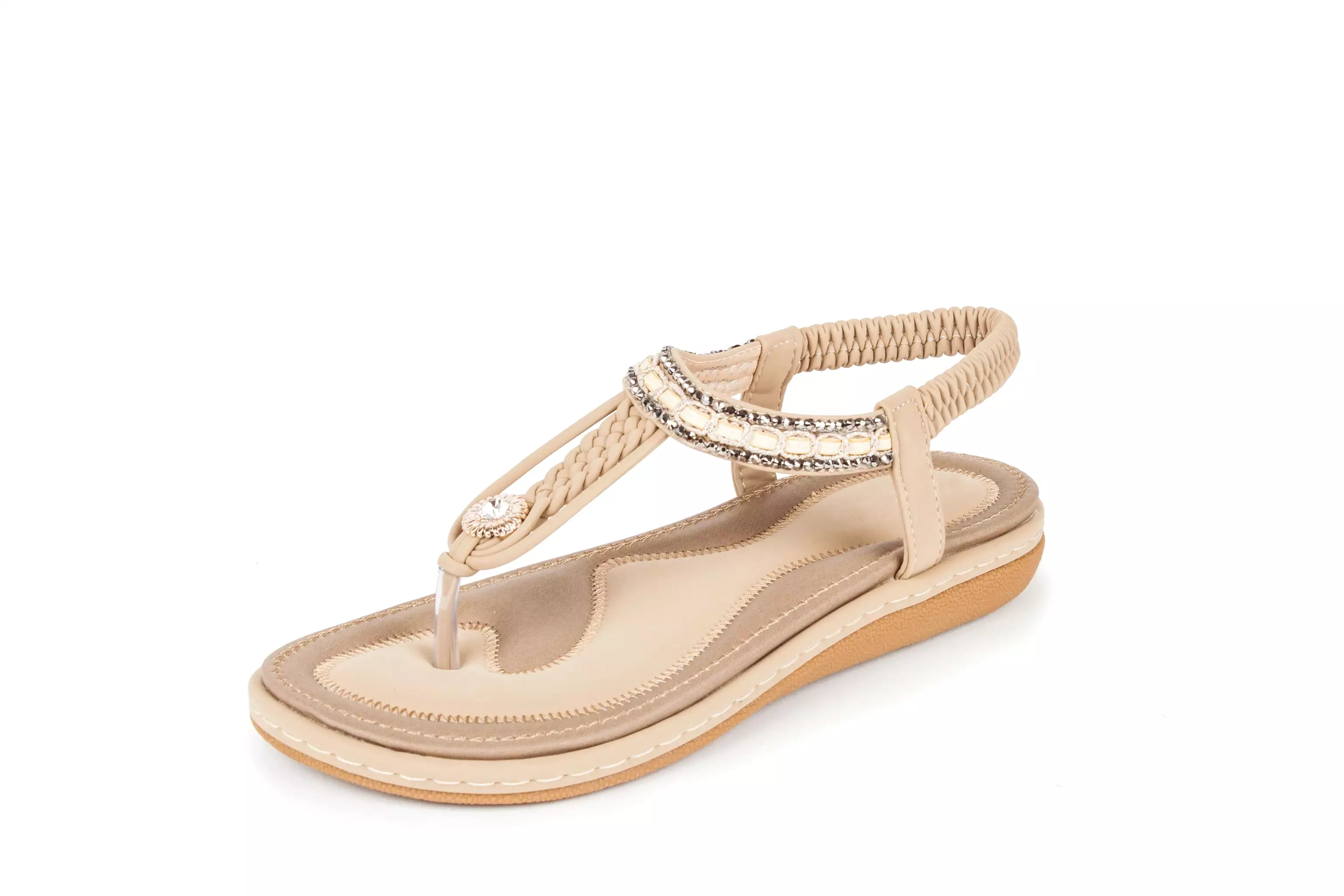 Haute edition Summer Bohemian Beaded Comfort Sandals