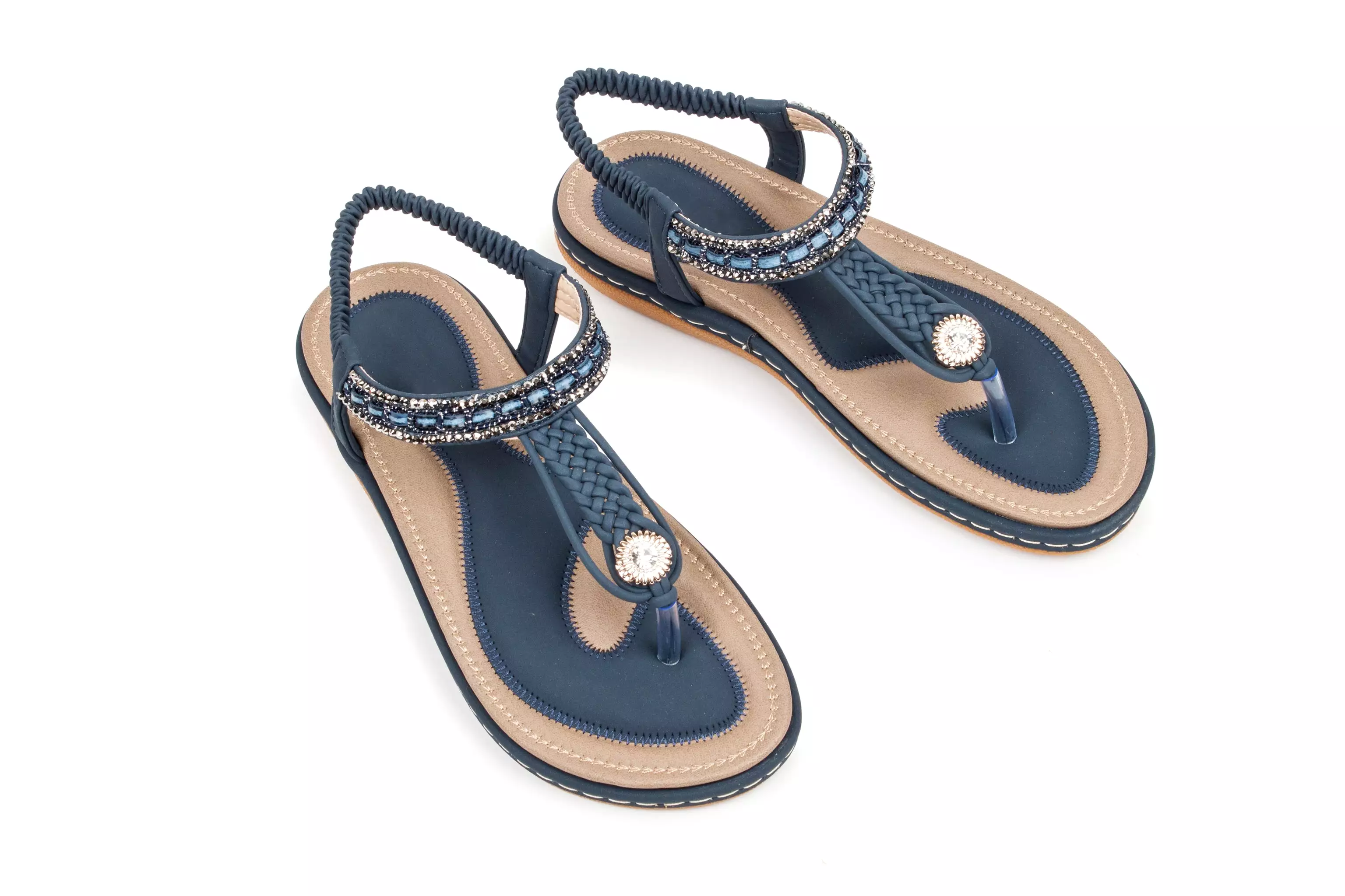 Haute edition Summer Bohemian Beaded Comfort Sandals