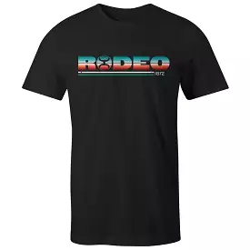 'Hooey' Men's Rodeo T-Shirt - Black / Serape