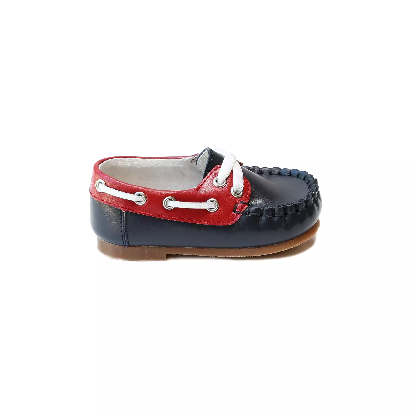 Hudson Boy's Leather Boat Shoe